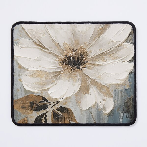 Item preview, White tiny flower in acrylic texture designed and sold by MiyahDesign.