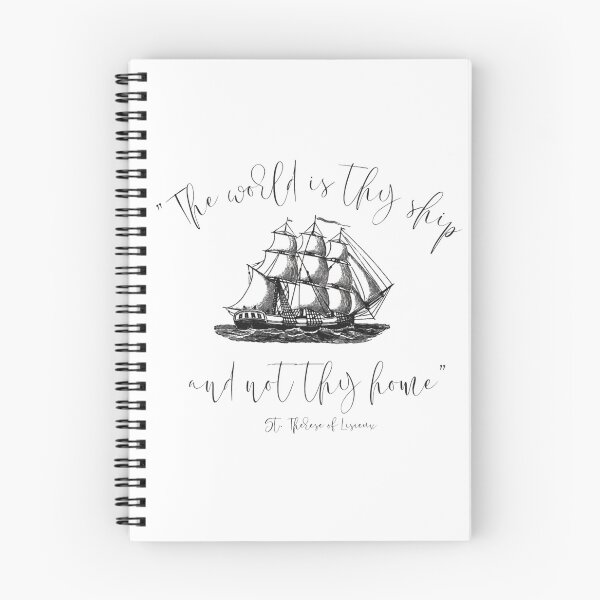 Item preview, Saint Therese, "The world is they ship and not thy home." designed and sold by CatholicArtisan.