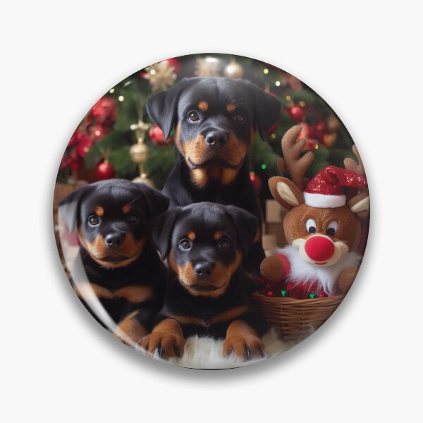Item preview, Rottweiler Christmas scene Aiartist  designed and sold by Freedomink.