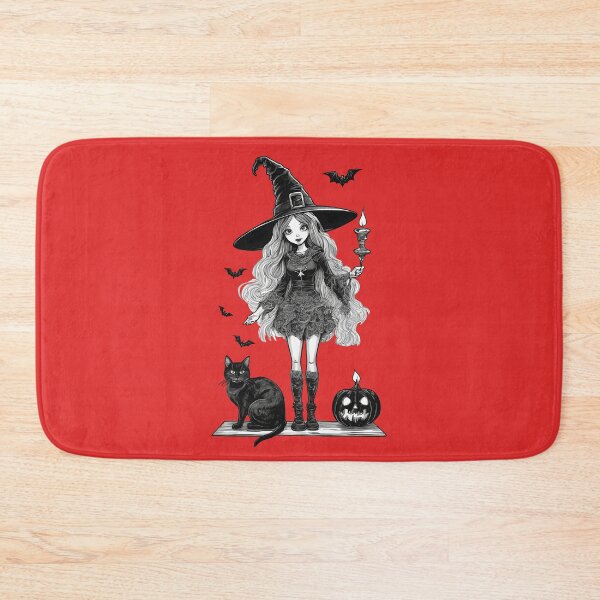 Item preview, Cute Witch Halloween CUSTOM background color designed and sold by VanillaBlueSky.