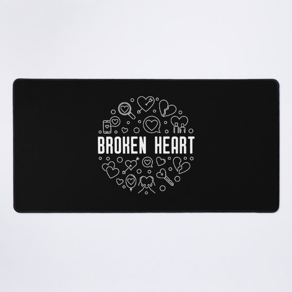 Item preview, Broken Heart creative round outline design for Broken Hearted designed and sold by venomousvector.