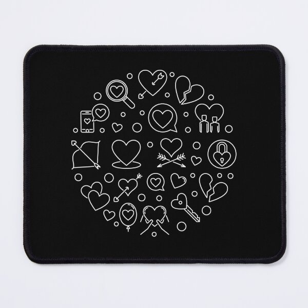 Item preview, Broken Heart and Love creative round outline design with Hearts symbols for Broken Hearted designed and sold by venomousvector.