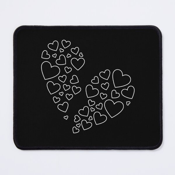Item preview, Broken Heart with Hearts symbols outline design for Broken Hearted designed and sold by venomousvector.