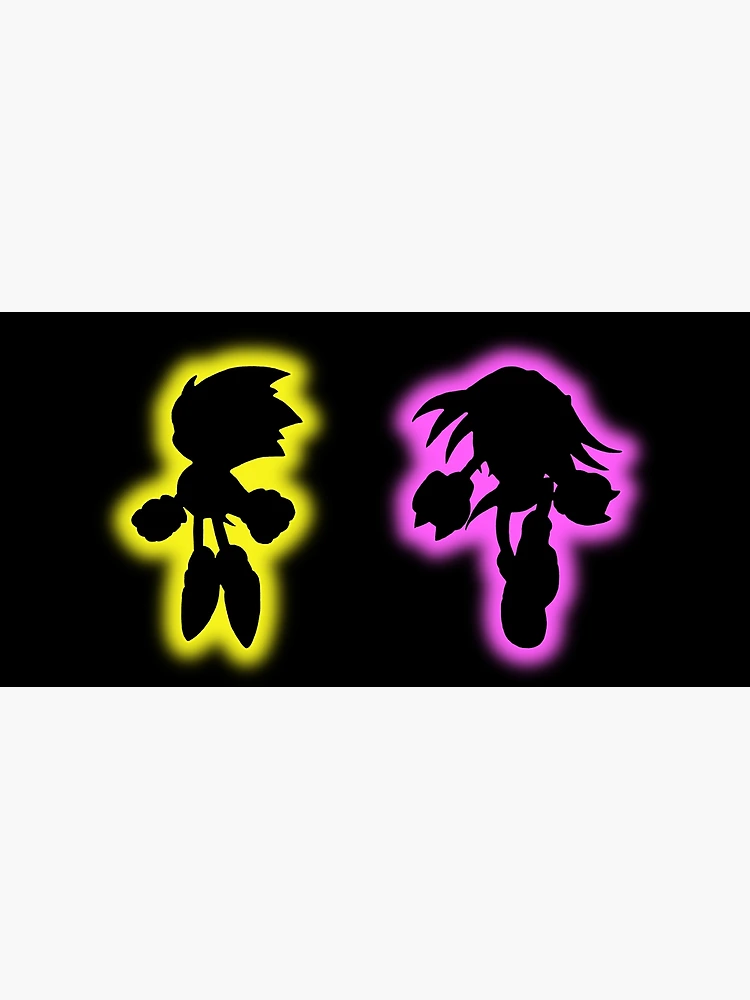 Super Sonic Hyper Knuckles glow black Art Print for Sale by AmaDeviant