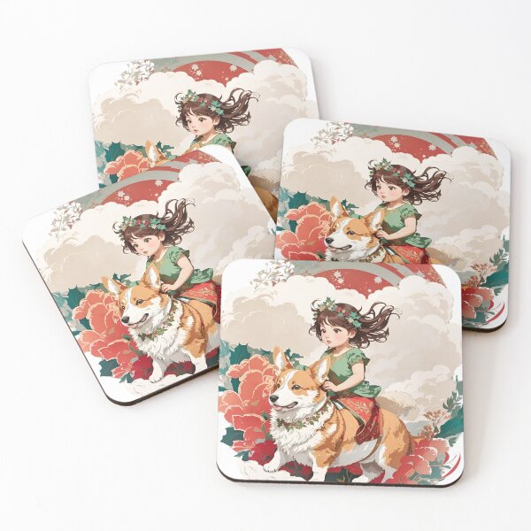 Item preview, Girls ride corgi designed and sold by shaiyakeisky.