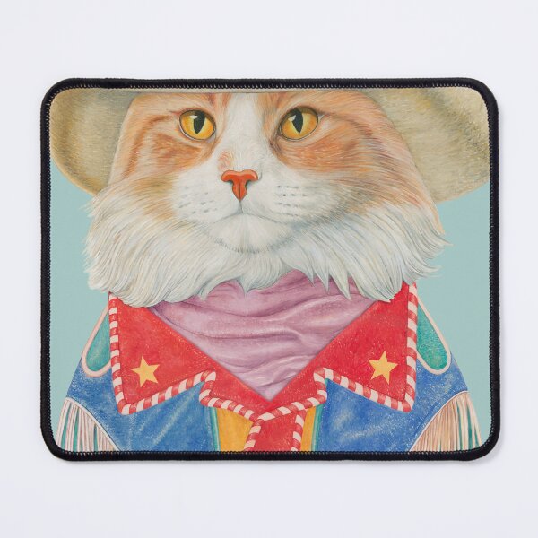 Item preview, Long Hair Ginger Cowboy Cat designed and sold by AnimalCrew.