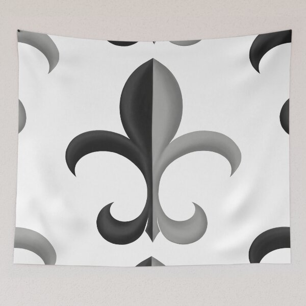 Item preview, Black and Gray Fleur de Lis designed and sold by lezell.