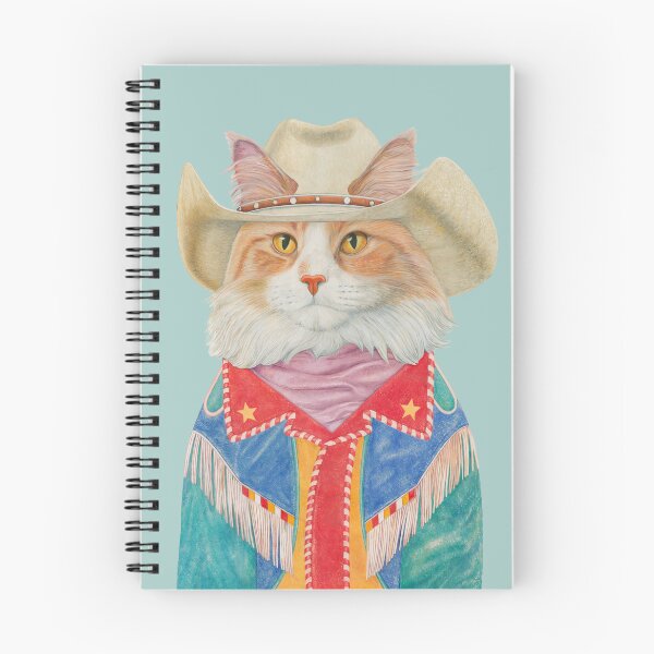 Item preview, Long Hair Ginger Cowboy Cat designed and sold by AnimalCrew.