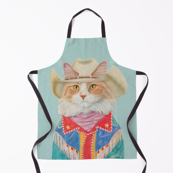 Item preview, Long Hair Ginger Cowboy Cat designed and sold by AnimalCrew.