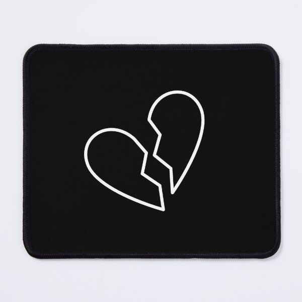 Item preview, Broken Heart minimal outline design for Broken Hearted designed and sold by venomousvector.
