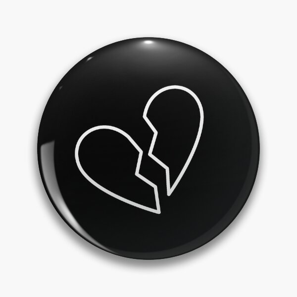 Item preview, Broken Heart minimal outline design for Broken Hearted designed and sold by venomousvector.