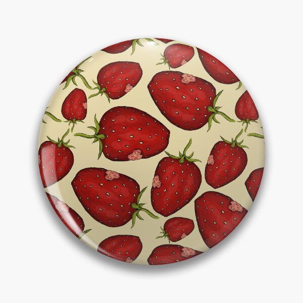 Item preview, Bug Bitten Strawberry Fruits Pattern - Red designed and sold by rnmarts.