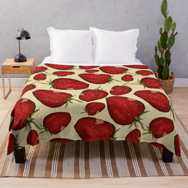 Item preview, Bug Bitten Strawberry Fruits Pattern - Red designed and sold by rnmarts.