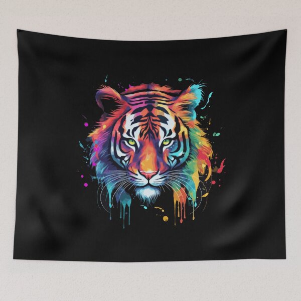Item preview, Colorful Tiger Creature designed and sold by neatdesignsbycm.