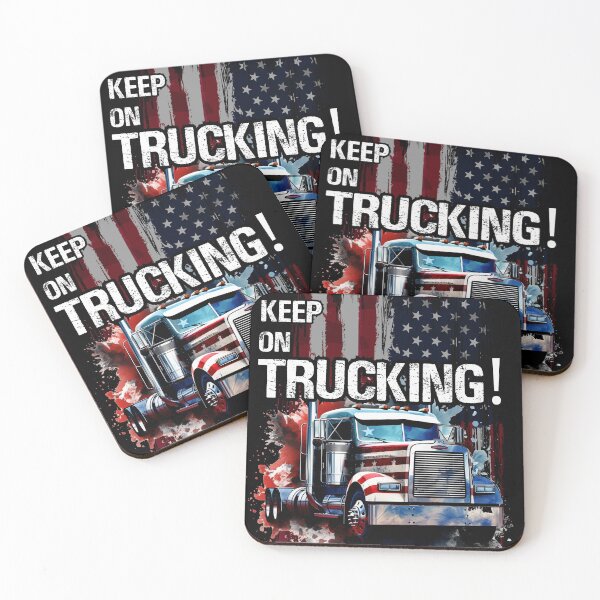 Item preview, Keep On Trucking, Classic Truck driver design designed and sold by LuckyThirteenUK.