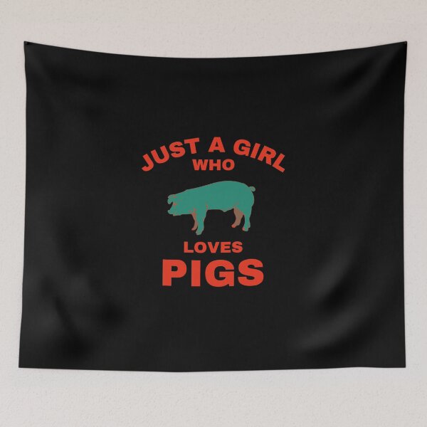 Item preview, just a girl who loves pigs designed and sold by creativerooney.