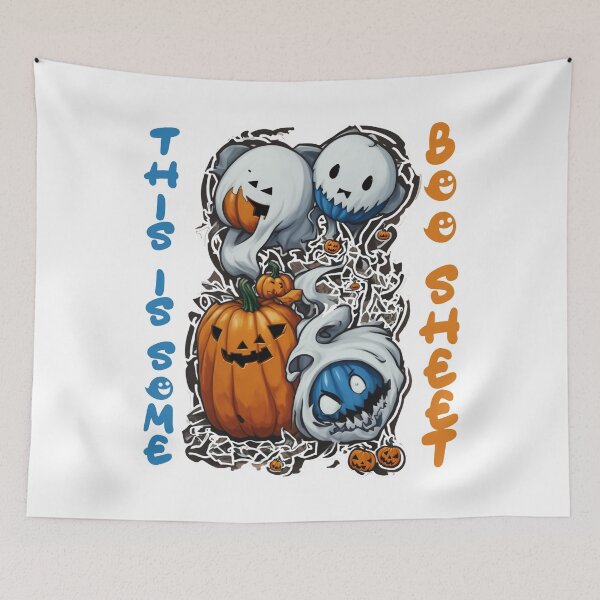 Item preview, This Is Some Boo Sheet Retro Halloween Costume Men Women designed and sold by Mayalogo.