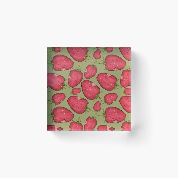 Item preview, Bug Bitten Strawberry - Hot Pink and Green designed and sold by rnmarts.
