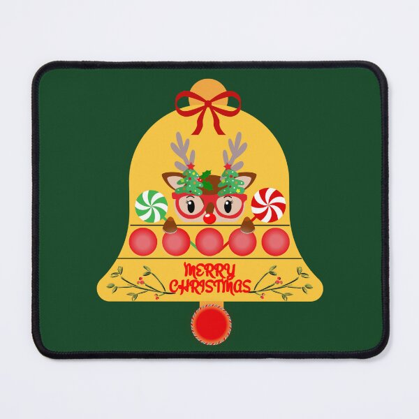 Item preview, Christmas Bell with a Cute Deer designed and sold by southerndoll67.