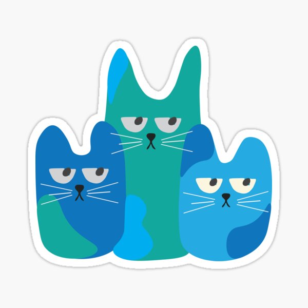 Funny Cartoon Angry Blue Cat Meme Blue Cat Drawing by Ricardo E