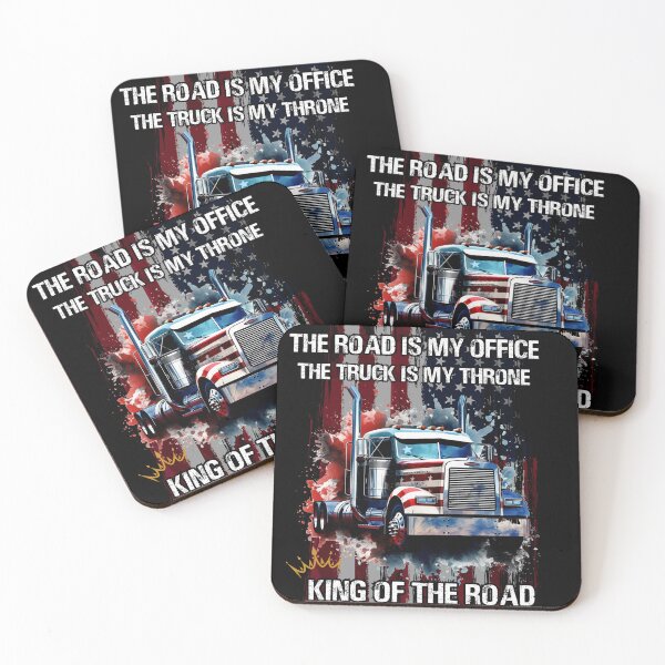 Item preview, Trucker T-shirt, King Of The Road designed and sold by LuckyThirteenUK.