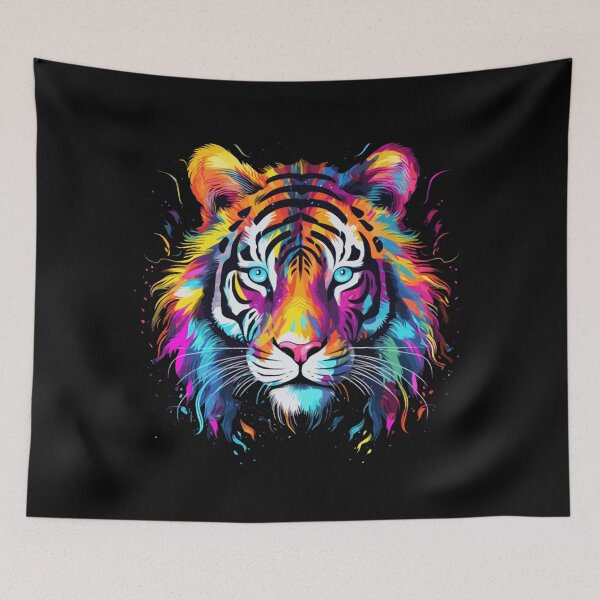 Item preview, Colorful Tiger Creature designed and sold by neatdesignsbycm.
