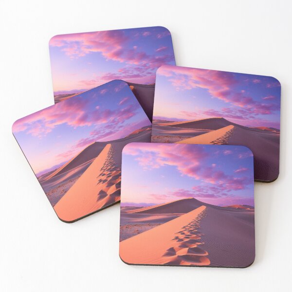 Item preview, Serenity at Dusk: Desert Landscape with Majestic Mountains and Tranquil Ocean Sky designed and sold by Domitian Tincaba.