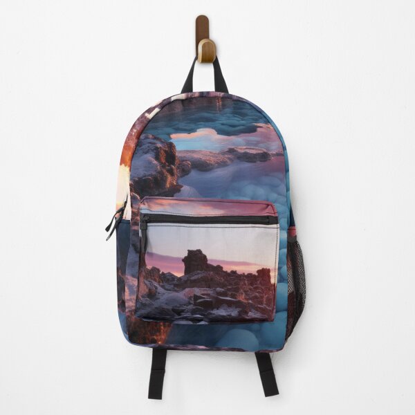 Item preview, Tranquil Beachscape: Dusk Sky and Ocean Meet Rocky Coastline designed and sold by Domitian Tincaba.