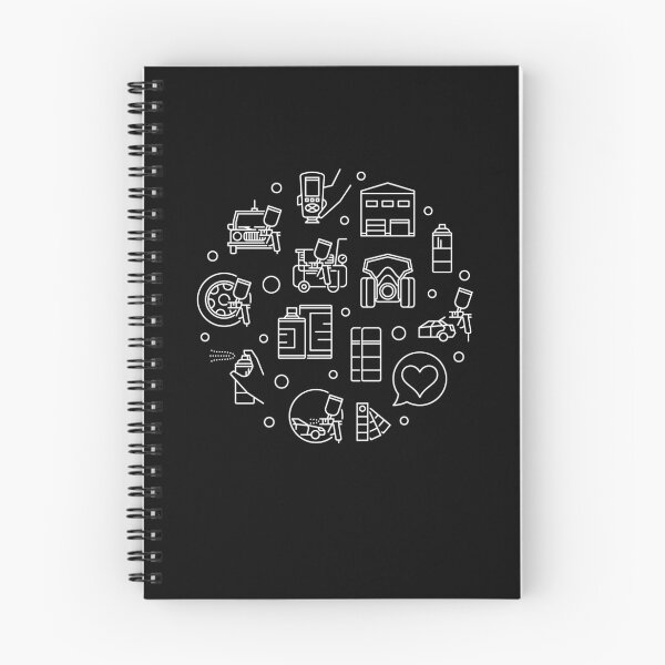 Item preview, Auto Body Painting round outline design for Car painters and Automotive Paint Spray Painting lovers designed and sold by venomousvector.