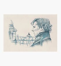 A Study In Blue - Sherlock Photographic Print