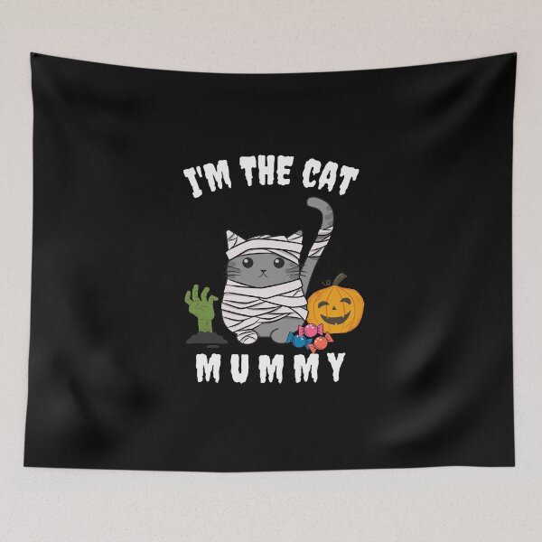 Item preview, Cute Cat Mummy Costume for Halloween on Dark designed and sold by MixCulture.
