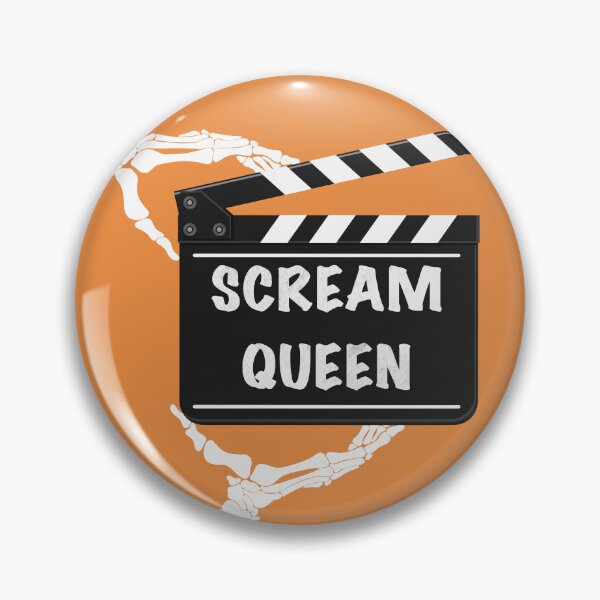 Item preview, Clapboard - Scream Queen on Orange Background designed and sold by JoelmaQ.