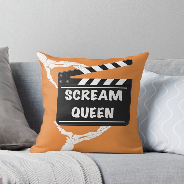 Item preview, Clapboard - Scream Queen on Orange Background designed and sold by JoelmaQ.