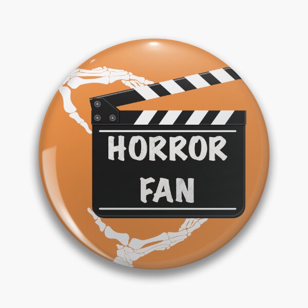 Item preview, Clapperboard - Horror Fan on Orange Background designed and sold by JoelmaQ.