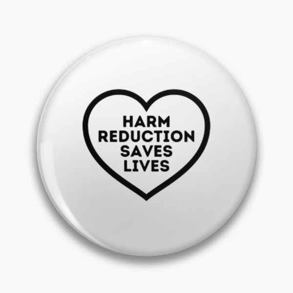 Item preview, Harm Reduction Heart black  designed and sold by ofelliagaynor.