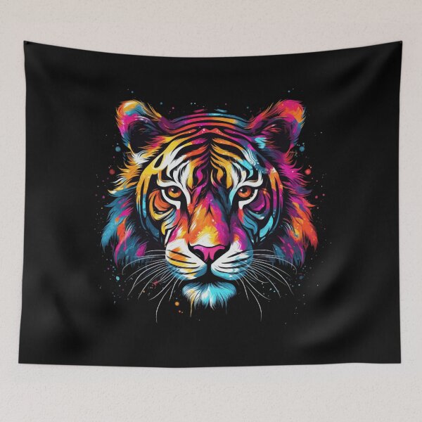 Item preview, Colorful Tiger Creature designed and sold by neatdesignsbycm.