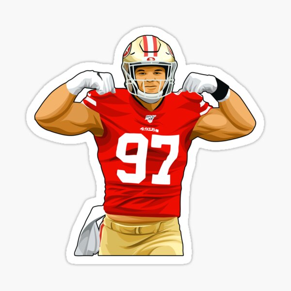 Nick Bosa - 49ers Sticker for Sale by On Target Sports