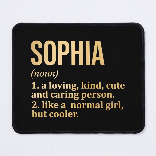 Item preview, Sophia Name Definition in Gold designed and sold by XCIV.