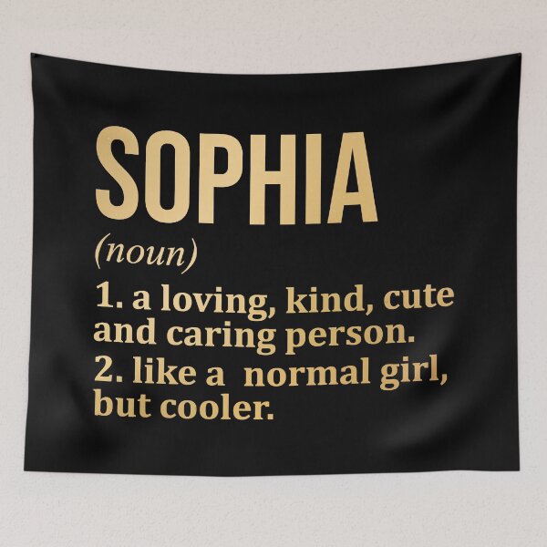 Item preview, Sophia Name Definition in Gold designed and sold by XCIV.