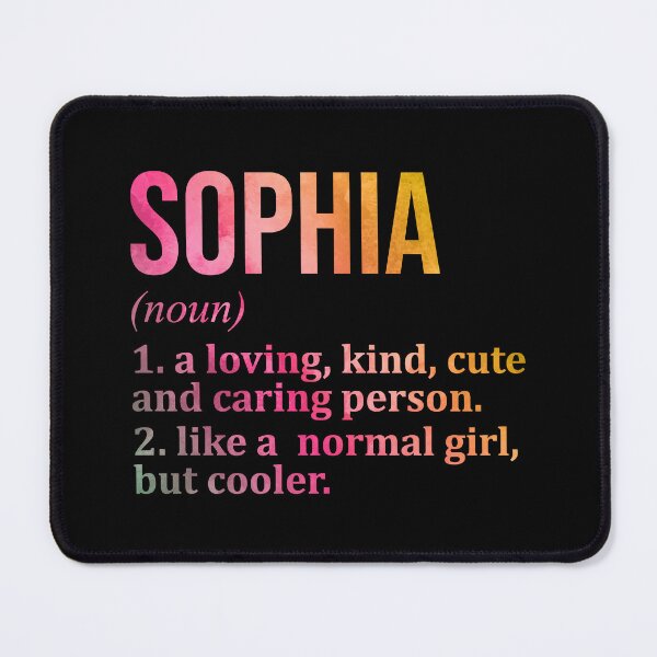 Item preview, Sophia Name Definition in Watercolor designed and sold by XCIV.