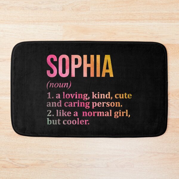 Item preview, Sophia Name Definition in Watercolor designed and sold by XCIV.