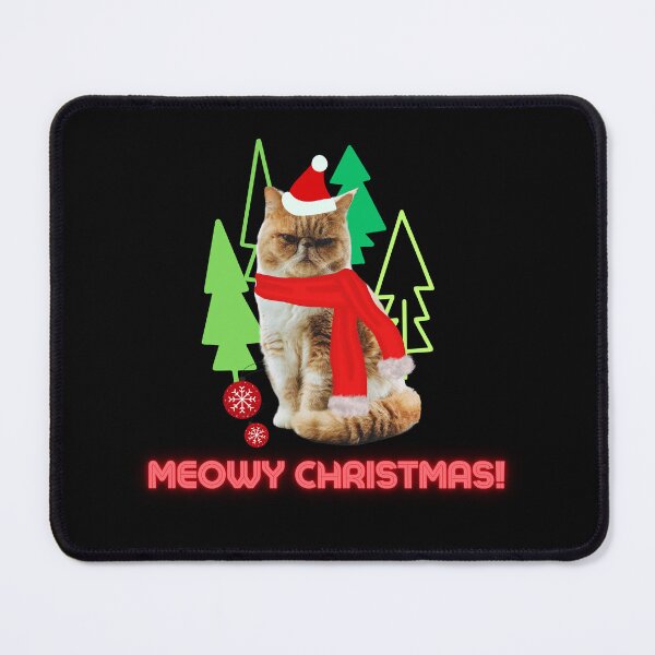 Item preview, Meowy Chirstmas, Chirstmas Cat, cat wearing a scarf vintage classic T-shirt designed and sold by shuttersnook.