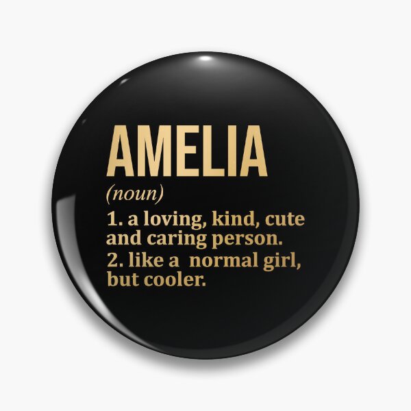 Item preview, Amelia Name Definition in Gold designed and sold by XCIV.