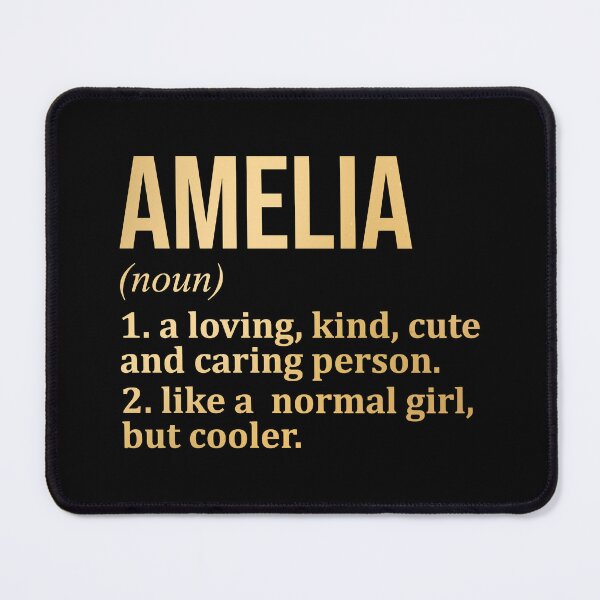 Item preview, Amelia Name Definition in Gold designed and sold by XCIV.