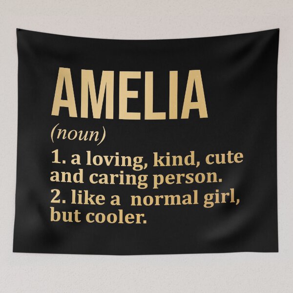 Item preview, Amelia Name Definition in Gold designed and sold by XCIV.