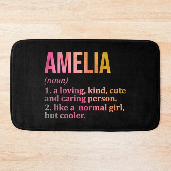 Item preview, Amelia Name Definition in Watercolor designed and sold by XCIV.