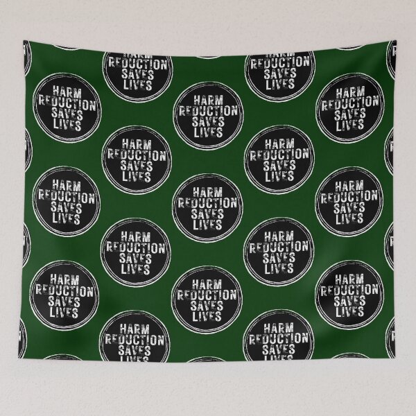 Item preview, Harm Reduction Saves Lives Rustic Black designed and sold by ofelliagaynor.