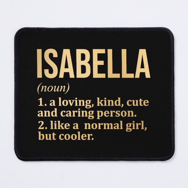 Item preview, Isabella Name Definition in Gold designed and sold by XCIV.