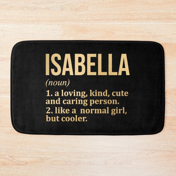 Item preview, Isabella Name Definition in Gold designed and sold by XCIV.