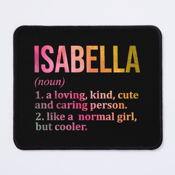 Item preview, Isabella Name Definition in Watercolor designed and sold by XCIV.
